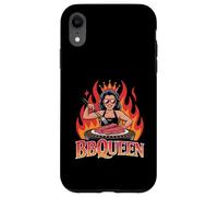 BBQ QUEEN Woman Grilling Crown Flames Backyard Barbecue Case for iPhone XR