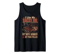 BBQ Racks Big Butt Rubbed Pork Pulled Funny Grilling Tank Top