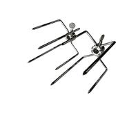 BBQ Rotisserie Chicken Forks x 2 (Pair) for 8mm x 8mm Square Spit Rods