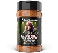 BBQ Rub for Chicken by Quasi & Squatch - Sage Against The Machine - Smokey Lemon Pepper & Sage Smoked Chicken & Wings Rub Seasoning | Dry Spice for Professional Grill | Large 220g
