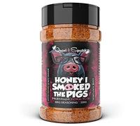BBQ Rub for Pork by Quasi & Squatch - Honey I Smoked The Pigs (Smokey Honey Soy Sauce) Barbecue Dry Rub Meat Seasoning and Spices | Perfect Blend Of Spices For BBQ and Grill Pork Dishes | Large 220g