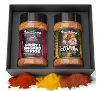 BBQ Rub Gift Set by Quasi & Squatch -Smokey Honey Soy Sauce for Pork & Chicken Pineapple Barbecue Dry Rubs | Meat Seasoning and Spices | Perfect Blend
