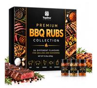 BBQ Rubs Gift Set for Gifts - 36 Premium BBQ Seasonings, Spice Rubs & Marinade Blends for Meat, Fish & Vegetables - Barbecue Seasoning Set for Mens Christmas Gift, Secret Santa Gifts