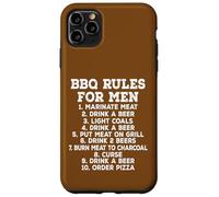 BBQ Rules for Men Funny Grilling Beer Case for iPhone 11 Pro Max
