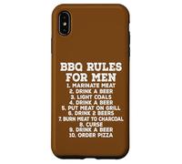BBQ Rules for Men Funny Grilling Beer Case for iPhone XS Max