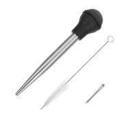 BBQ Sauce Injector Stainless Steel Needle Silicone Pump Head for Meat | Quick Marinating Tool for Prime Rib and Chicken, Easy Cleaning, Suitable for Barbecue or Kitchen Cooking