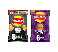 BBQ Sauce Multipack & Worcestershire Sauce Multipack Crisps 2 x 150,Light and crispy texture that delivers satisfying crunch with every bite, maintaining freshness in each sealed pack