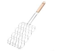 BBQ Sausage Grill Basket for Hot Dogs | Heavy Duty METALs Grilling Rack with Anti-Rust Coating | Open Flame Cooking Tool for Outdoor Barbecue and Campfire Feasts | For Easy to