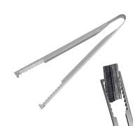 BBQ Sausage Turning Tongs, Stainless Steel Barbecue Grill Tongs, Portable Long Food BBQ Tongs for Fireplace, Barbecue, Campfire, Cooking