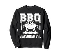 BBQ Seasoned Pro Men's Funny Summer Fun Barbeque Pitmaster Sweatshirt