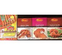 BBQ Seasoning, Rub or Marinade Spices - Ultimate Selection of 4 Flavours - Sheek Kebab, Chicken Tikka, Chapli Kebab and Tandoori Masala - (Pack of 4) - (300gm in Total)