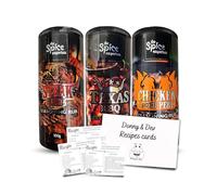 BBQ Seasoning Set: 3x The Spice Emporium Steak Rub, Texas BBQ & Peri Peri