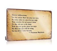 Bbq Signs Outdoor Learning Is A Journey, Not A Destination. - Norman Maclean Tin Sign Bedroom Door Sign Bar For Man Cave(20X30CM)
