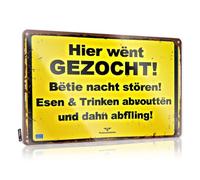 Bbq Signs Outdoor Wanted Here! No Disturbance Allowed Eat & Drink And Then Leave! Tin Sign Bar Decor For Home Bar Man Cave Decor(30X40CM)