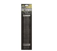 Bbq Skewers Chrome Plated Barbeque, Utensils, Accessories Pack Of 4 30Cm Silver