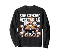 BBQ Skull Stack Charred Gothic Meatfest Top Sweatshirt