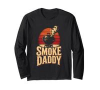BBQ Smoke Daddy Meat Smoker Barbecue Dad Gift Long Sleeve T-Shirt