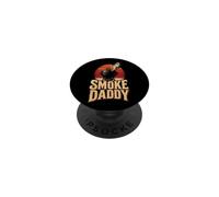 BBQ Smoke Daddy Meat Smoker Barbecue Dad Gift PopSockets Adhesive PopGrip