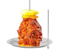 BBQ Spit Stand - Al Pastor Skewer Rack, Brazilian Grill Spike | Detachable Easy-Clean Rust-Resistant, Juicy Meat Preparation Picnic Campfire Outdoor Gathering, Low in Cost