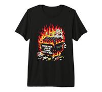 BBQ Team Trashpanda Dumpster Fire Raccoon Grill Crew Premium T-Shirt