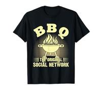 BBQ The Original Social Network Campfire Barbeque Grilling T-Shirt