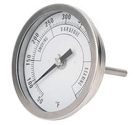 BBQ Thermometer 3" Dial 50-550°F Stainless Steel Grill Temp Gauge 1/2" NPT