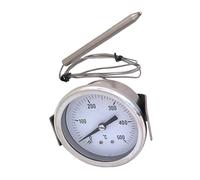 BBQ Thermometer Temperature Gauge 0-500°C Stainless Steel Grill Pizza Thermometer Barbecue Thermometer for Pizza Camping Cook