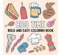 BBQ Time: Bold and Easy Coloring Book
