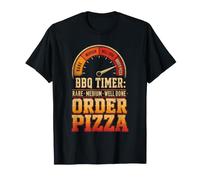 BBQ Timer Rare Medium Well Done Order Pizza Funny T-Shirt