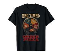 BBQ Timer Rare Medium Well Done Order Pizza Funny T-Shirt