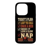 BBQ Today's Plan Light The Coals Smoke Low And Slow Case for iPhone 14 Pro