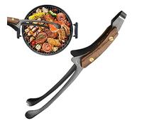 BBQ Tongs | Heavy Duty Tongs for Cooking with Non-Slip Wooden Handle | Kitchen Gadgets for Pork, Beef, Lamb, Potatoes, Cucumbers for BBQ, Camping, Japanese BBQ Youding