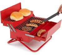 BBQ Toolbox SK BBQTOOL1 Stainless Steel Grill Tool Box Red (Suck UK)