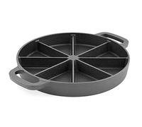 BBQ-Toro cast Iron Corn Bread pan with 8 Grilling Zones | Ø 21,5 cm | 50 ml per Zone | Serving pan
