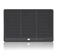 BBQ-Toro Cast Iron Grill Plate, 48.5 x 40 cm, Reversible, Rectangular, 7.25 kg, Black