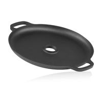 BBQ-Toro Cast Iron Plancha Diameter 34.5 cm, Grill Plate for Rocket Stove, Pre-seasoned, Grill Ring for Rocket Oven, Cast Iron Pan, BBQ Grill Pan for Gas Grill, Charcoal Grill