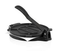 BBQ-Toro cast iron tortilla press | For homemade tortillas | Tortilla maker press, taco press, roti maker chapati maker machine, dough press pan, quesadilla maker (Ø 20 cm)