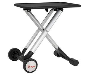 BBQ-Toro folding table | Barbecue trolley | Black | 65 x 41 x 65 cm | Aluminium side table with spacious worktop | BBQ side table | Food prep table | Serving trolley | Portable garden trolley