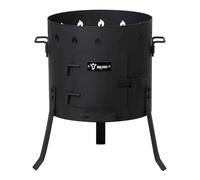 BBQ-Toro Kazan Stove Ø 45 cm | Outdoor Fire Pit, Stew Stove, Kazan Rack | Ushak, Tripod Goulash Kettle