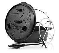 BBQ-Toro Premium Cast Iron Dutch Oven with Lid Lifter I preseasoned I Casserole Pot (DO6P - 7.3 litres, pot without feet)