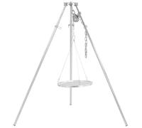 BBQ-Toro Tripod Swivel Grill with Diameter 50 cm Cooking Grate, Stainless Steel, Height Adjustable 119-184 cm, Tripod for Fire Pit, Swivel Grill without Fire Bowl, Garden Grill, Swivel Grill