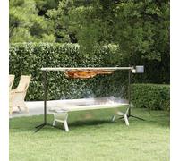 (118 x 42 x 30.5 cm) vidaXL BBQ Tray Silver Stainless Steel Drip Tray 118x42x30.5 cm/158x42x31 cm