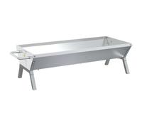 BBQ Tray Silver Stainless Steel Drip Tray 118x42x30.5 cm/158x42x31 cm vidaXL