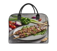 BBQ Türkiye Laptop Tote Bag Casual Travel Handbag Multi Pocket Shoulder Bags for Work Travel