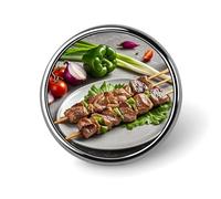 BBQ Türkiye Round Badge Personalized Metal Lapel Pin Badges Fit Clothing Bags Hat Humorous Printed Brooch Badge Party Decorations Accessories for Men Women