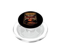 BBQ Warning May Talk About Brisket For Hours Funny PopSockets PopGrip for MagSafe