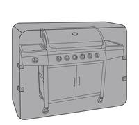 Bbq Waterproof Gas Charcoal Premium Bbq Cover Extra Large 6-7 Burner - Black