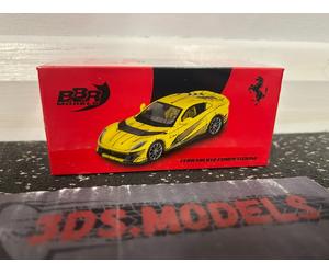 BBR FERRARI 812 COMPETIZIONE YELLOW 1/64 COMBINE POSTAGE