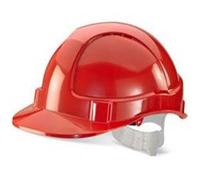 BBrand Economy Vented Safety Helmet Red - BBEVSHRE