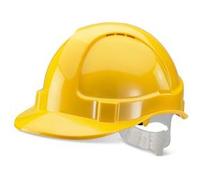 BBrand Economy Vented Safety Helmet Yellow - BBEVSHY